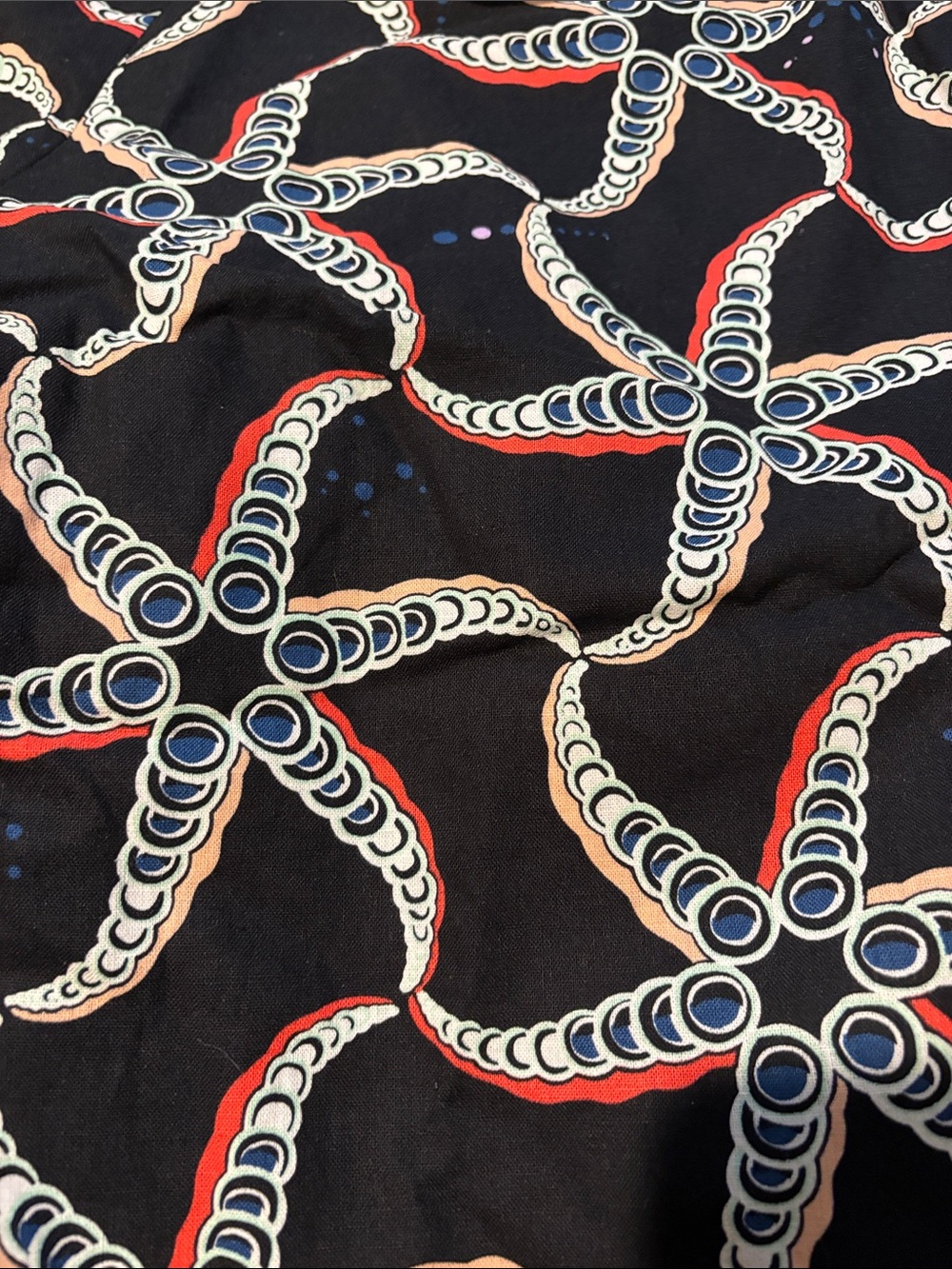 Navy Starfish-Patterned Shorts - Picture 4 of 5